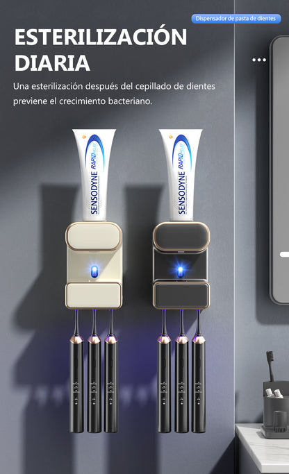 Exprimidor Automático de Pasta de Dientes con Esterilización UV Profunda