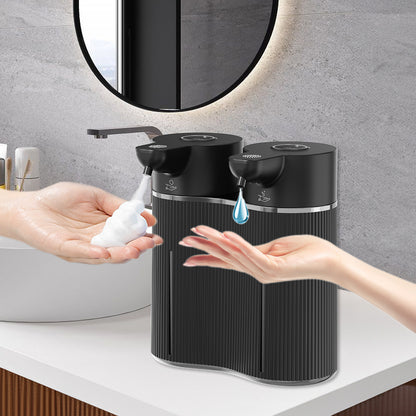 Dispensador automático 2 en 1 para espuma y jabón líquido