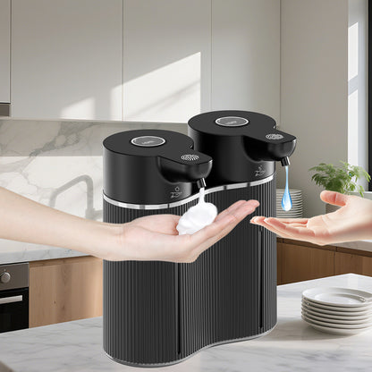 Dispensador automático 2 en 1 para espuma y jabón líquido